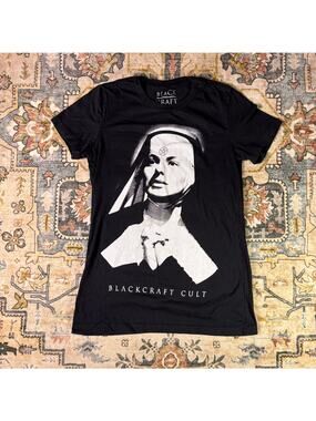Black Craft Cult Nun T-shirt Gothic Women's Black Size S/M